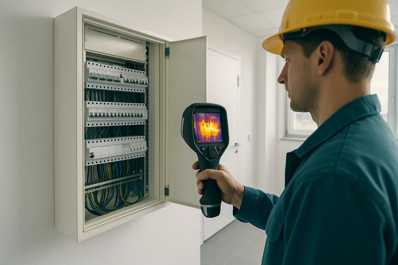 Thermografie der Elektroanlage vor der Heizperiode